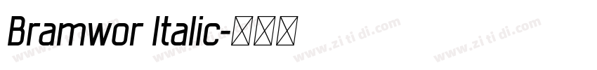Bramwor Italic字体转换